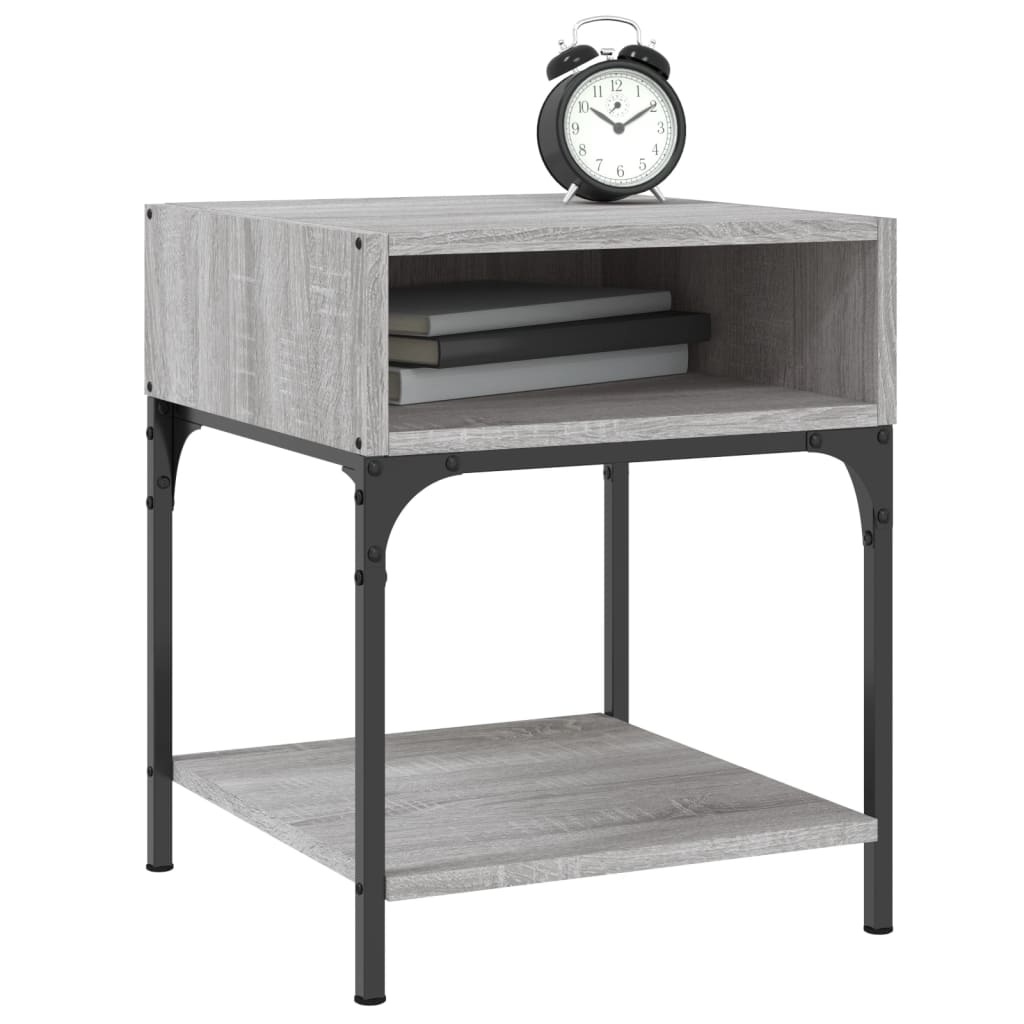 Comodini 2 pz Grigio Sonoma 40x41x50 cm in Legno Multistrato - homemem39