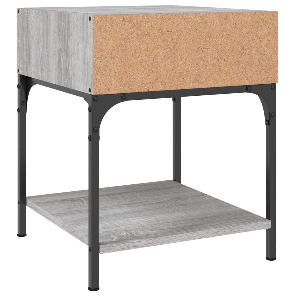 Comodini 2 pz Grigio Sonoma 40x41x50 cm in Legno Multistrato - homemem39