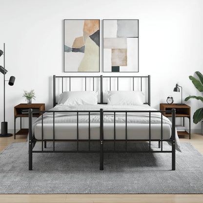 Comodini 2 pz Rovere Marrone 40x41x50 cm in Legno Multistrato - homemem39