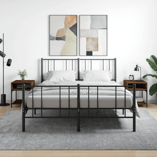 Comodini 2 pz Rovere Marrone 40x41x50 cm in Legno Multistrato - homemem39