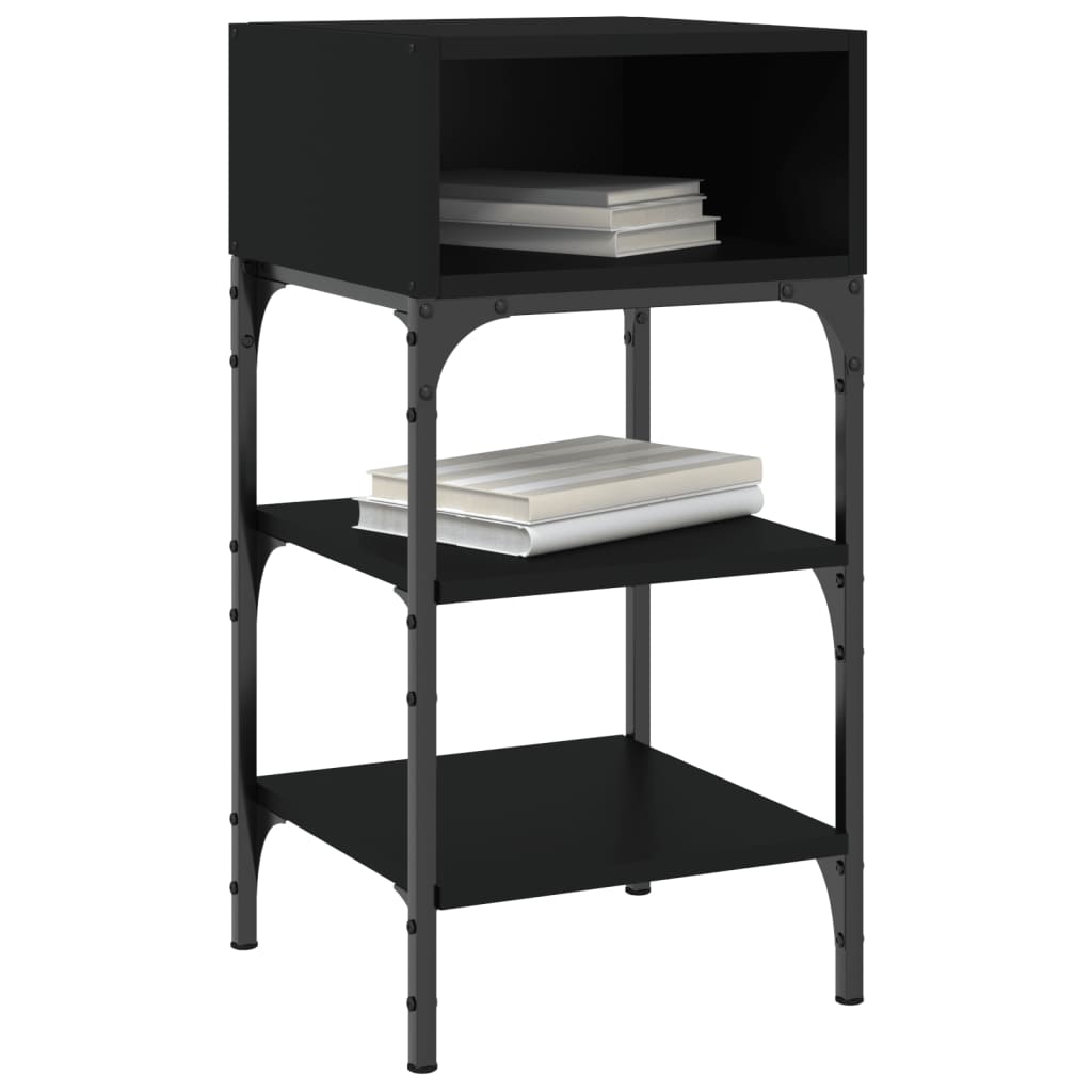 Comodini 2 pz Neri 35x34,5x70 cm in Legno Multistrato - homemem39