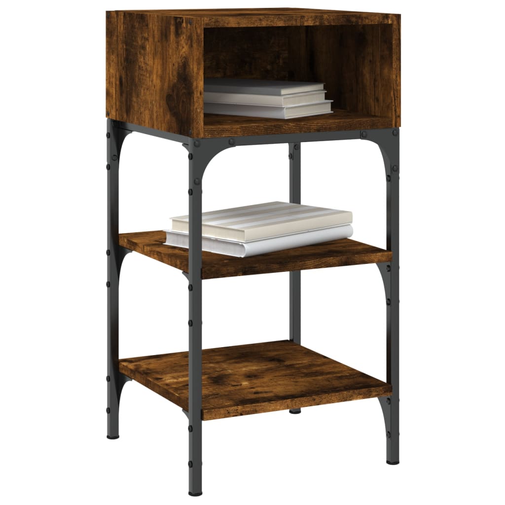 Comodini 2 pz Rovere Fumo 35x34,5x70 cm in Legno Multistrato - homemem39