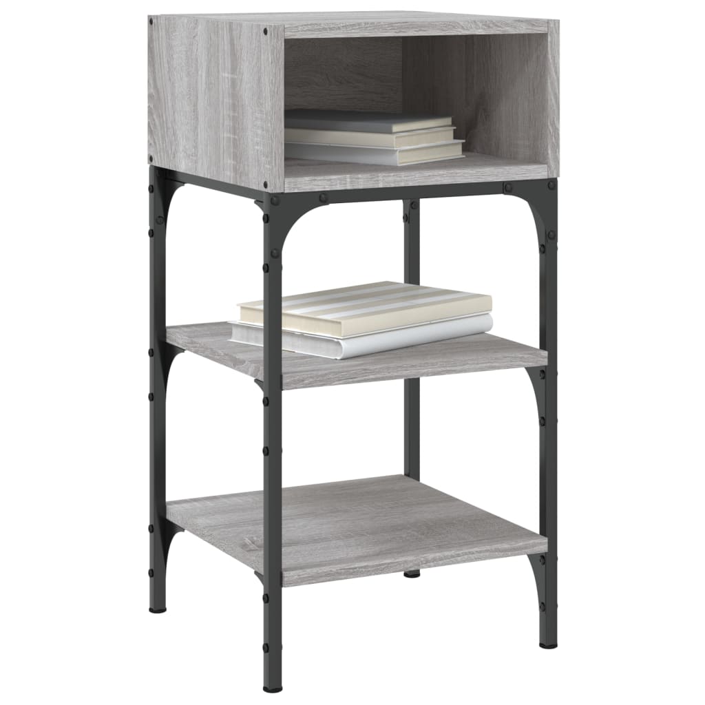 Comodini 2 pz Grigio Sonoma 35x34,5x70 cm in Legno Multistrato - homemem39