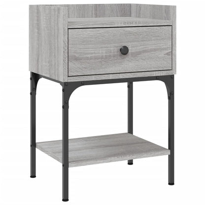 Comodino Grigio Sonoma 40,5x31x60 cm in Legno Multistrato - homemem39
