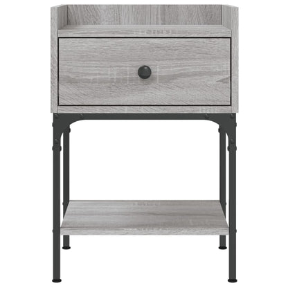Comodino Grigio Sonoma 40,5x31x60 cm in Legno Multistrato - homemem39