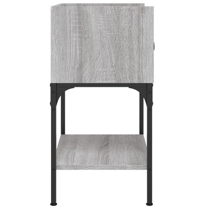 Comodino Grigio Sonoma 40,5x31x60 cm in Legno Multistrato - homemem39