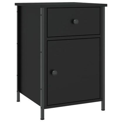 Comodino Nero 40x42x60 cm in Legno Multistrato - homemem39