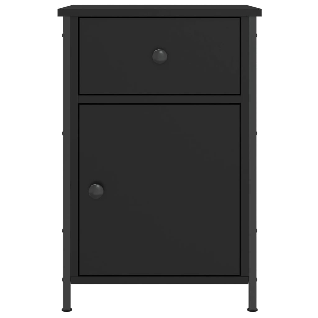 Comodino Nero 40x42x60 cm in Legno Multistrato - homemem39