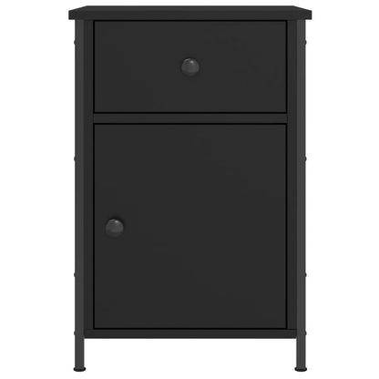 Comodino Nero 40x42x60 cm in Legno Multistrato - homemem39