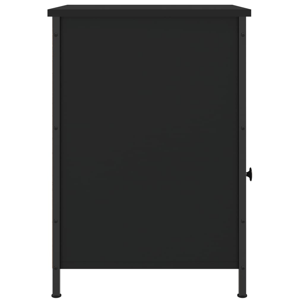 Comodino Nero 40x42x60 cm in Legno Multistrato - homemem39