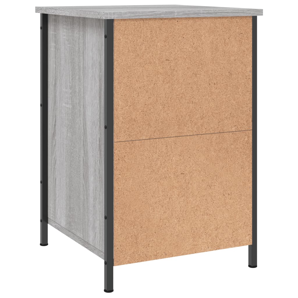 Comodino Grigio Sonoma 40x42x60 cm in Legno Multistrato - homemem39