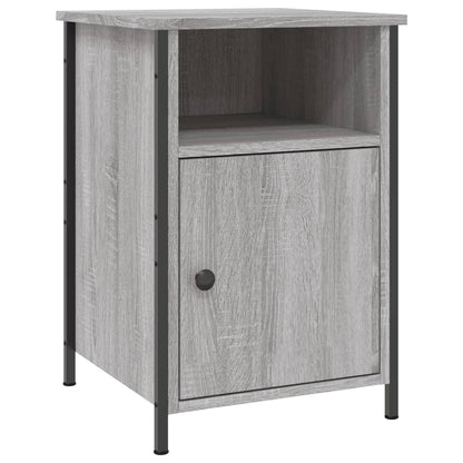 Comodino Grigio Sonoma 40x42x60 cm in Legno Multistrato - homemem39