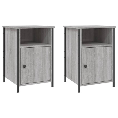 Comodini 2 pz Grigio Sonoma 40x42x60 cm in Legno Multistrato - homemem39