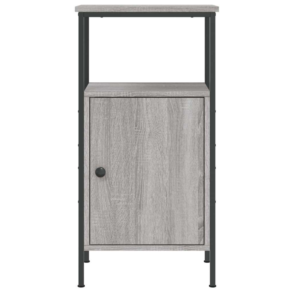 Comodino Grigio Sonoma 41x31x80 cm in Legno Multistrato - homemem39