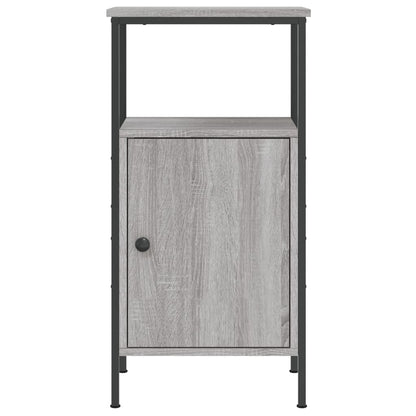 Comodino Grigio Sonoma 41x31x80 cm in Legno Multistrato - homemem39