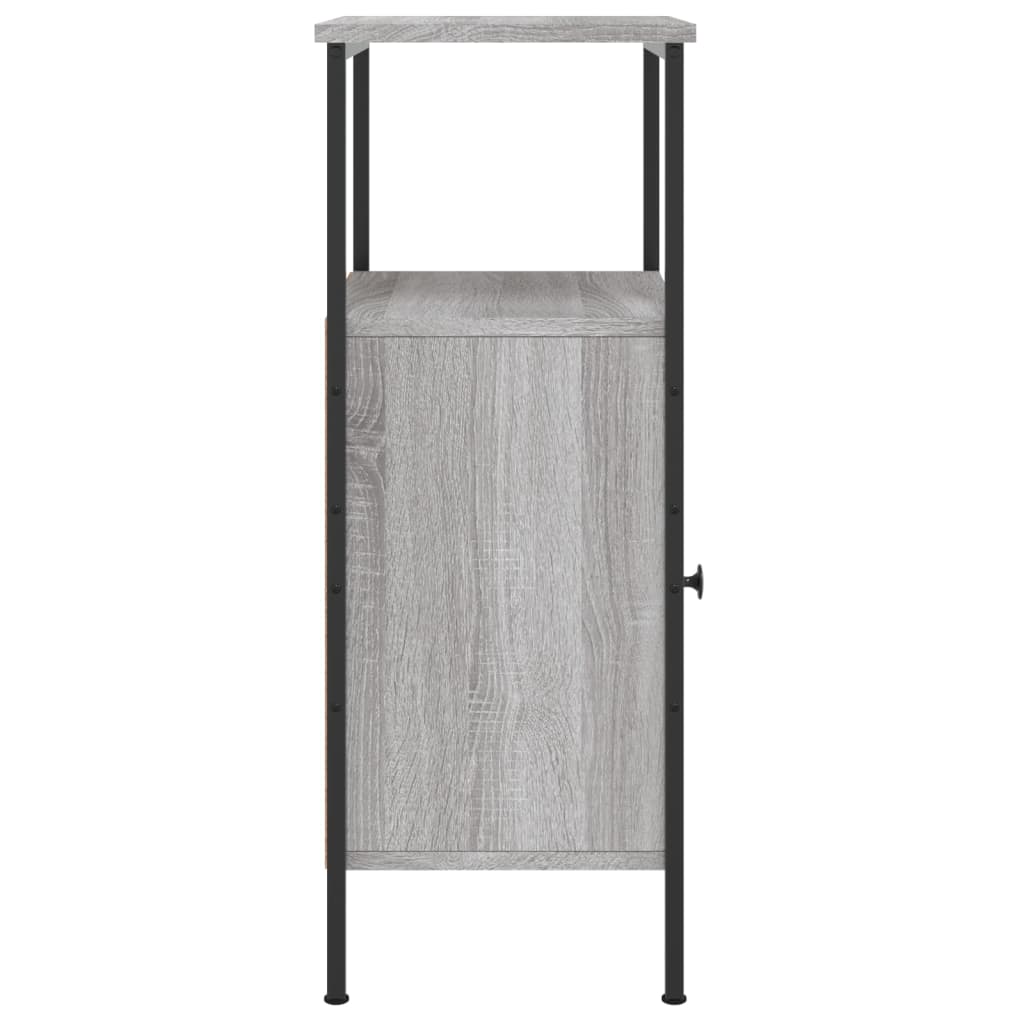 Comodino Grigio Sonoma 41x31x80 cm in Legno Multistrato - homemem39