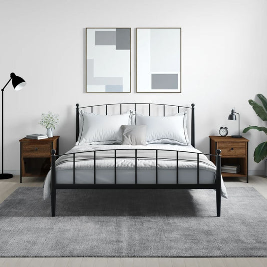 Comodini 2 pz Rovere Marrone 40x42x50 cm in Legno Multistrato - homemem39