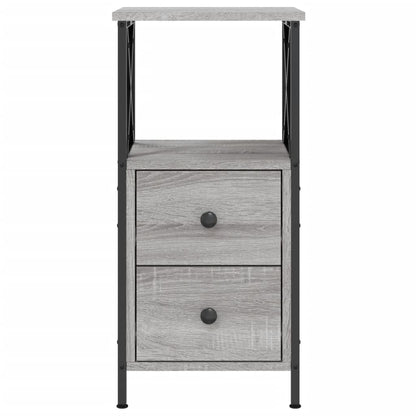 Comodino Grigio Sonoma 34x35,5x70 cm in Legno Multistrato - homemem39