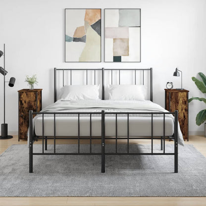 Comodini 2 pz Rovere Fumo 32x42x80 cm in Legno Multistrato - homemem39