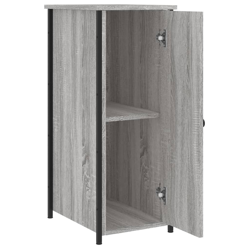 Comodini 2 pz Grigio Sonoma 32x42x80 cm in Legno Multistrato - homemem39