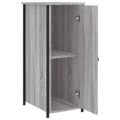 Comodini 2 pz Grigio Sonoma 32x42x80 cm in Legno Multistrato - homemem39