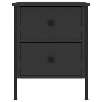 Comodini 2 pz Neri 40x42x50 cm in Legno Multistrato - homemem39