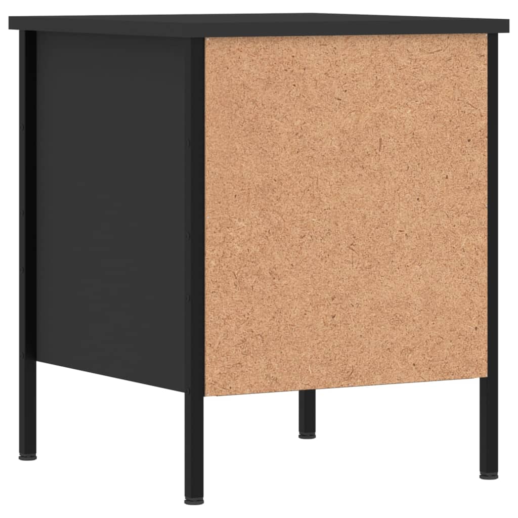 Comodini 2 pz Neri 40x42x50 cm in Legno Multistrato - homemem39