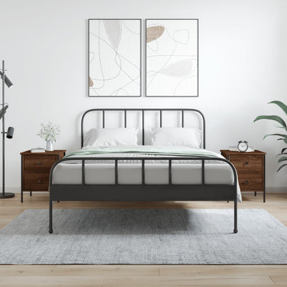 Comodini 2 pz Rovere Marrone 40x42x50 cm in Legno Multistrato - homemem39