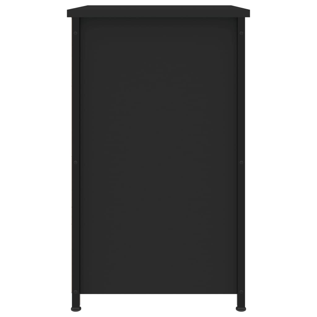 Comodini 2pz Neri 40x36x60 cm in Legno Multistrato - homemem39