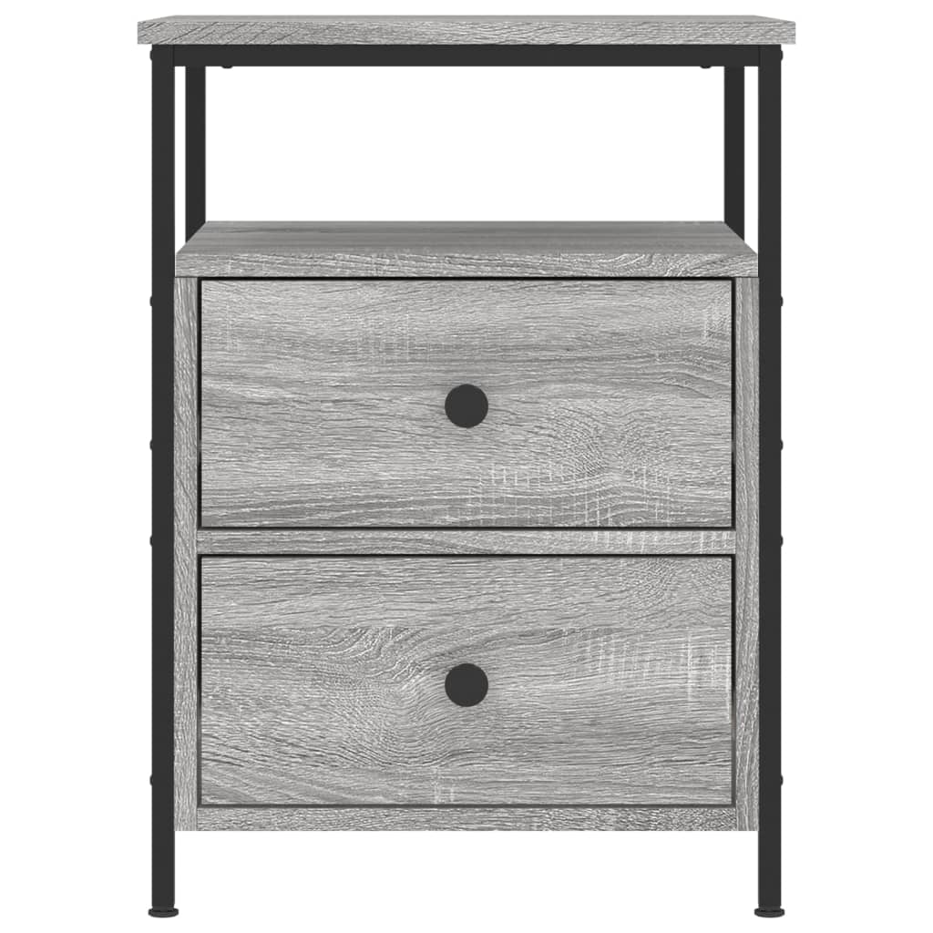 Comodini 2 pz Grigio Sonoma 44x45x60 cm in Legno Multistrato - homemem39