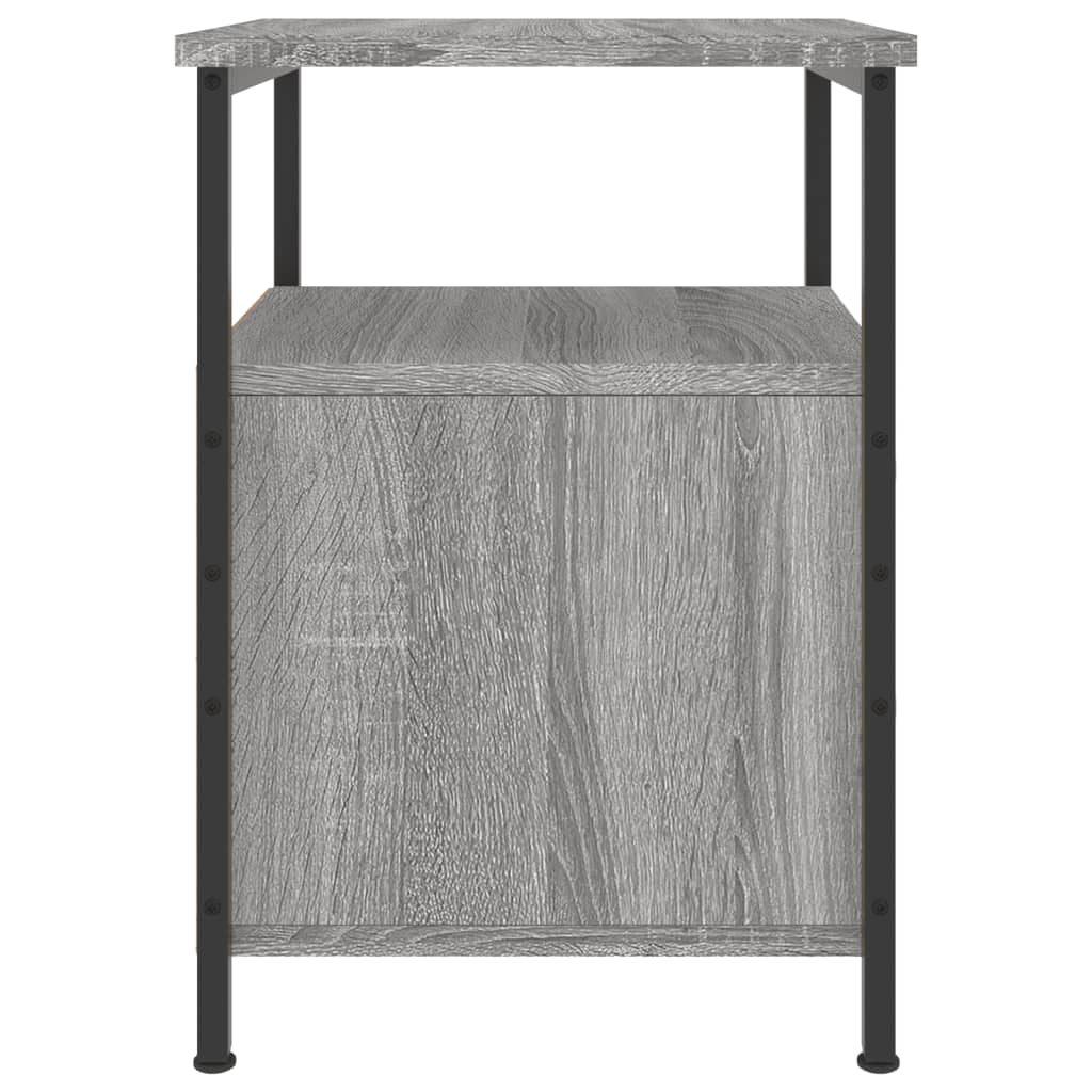 Comodino Grigio Sonoma 34x35,5x50 cm in Legno Multistrato - homemem39