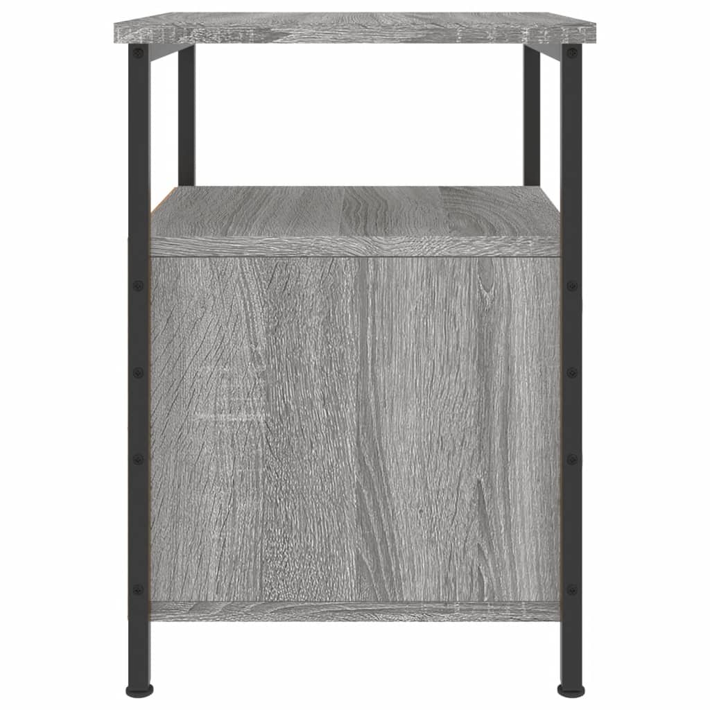 Comodini 2 pz Grigio Sonoma 34x35,5x50 cm in Legno Multistrato - homemem39