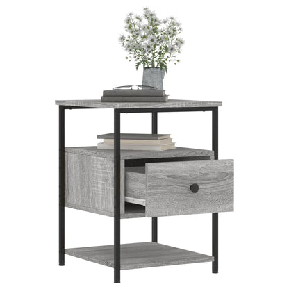 Comodini 2 pz Grigio Sonoma 40x42x56 cm in Legno Multistrato - homemem39