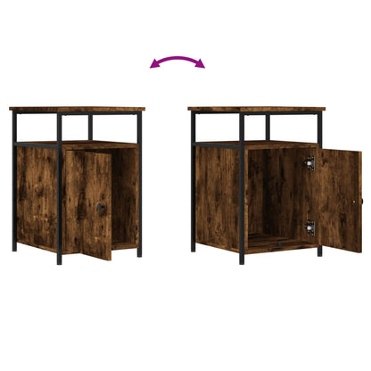 Comodino Rovere Fumo 40x42x60 cm Legno Multistrato - homemem39