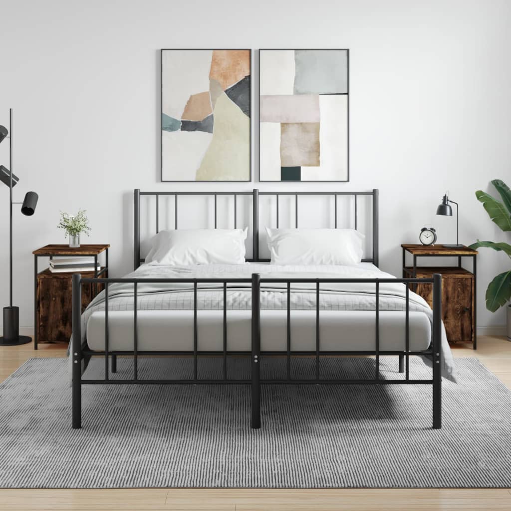 Comodini 2 pz Rovere Fumo 40x42x60 cm in Legno Multistrato - homemem39