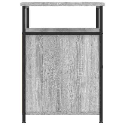 Comodino Grigio Sonoma 40x42x60 cm in Legno Multistrato - homemem39