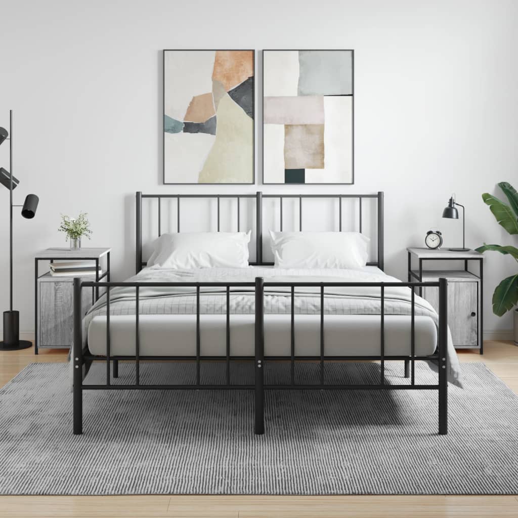 Comodini 2 pz Grigio Sonoma 40x42x60 cm in Legno Multistrato - homemem39