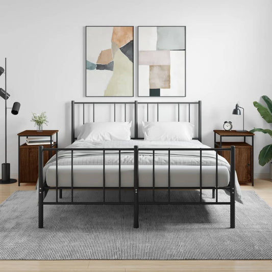 Comodini Rovere Marrone 2 pz 40x42x60 cm Legno Multistrato - homemem39