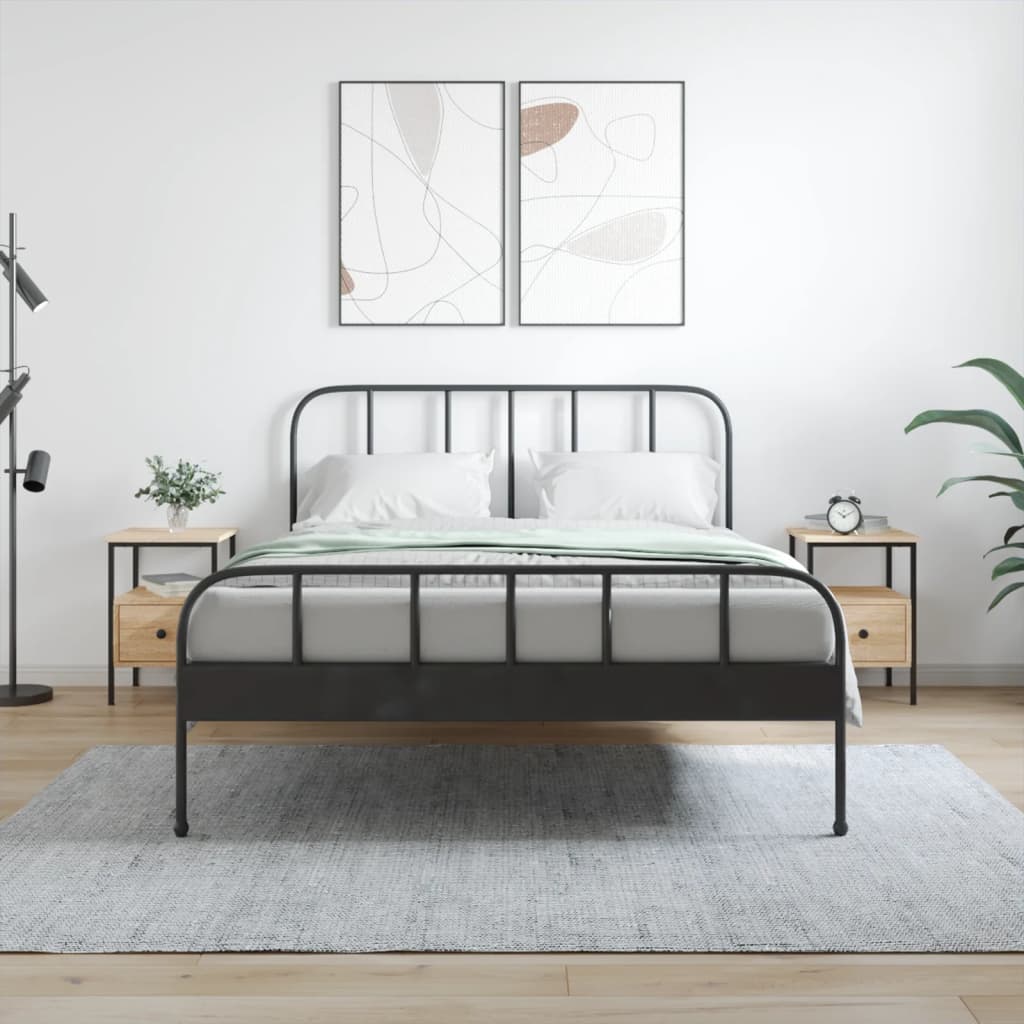 Comodini 2pz Rovere Sonoma 34x36x50 cm in Legno Multistrato - homemem39