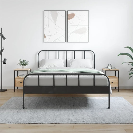 Comodini 2pz Rovere Sonoma 34x36x50 cm in Legno Multistrato - homemem39