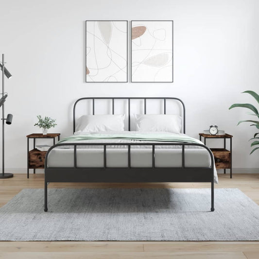 Comodini 2 pz Rovere Fumo 34x36x50 cm in Legno Multistrato - homemem39