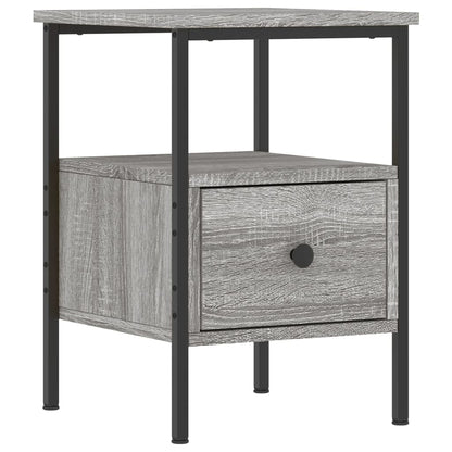 Comodini 2pz Grigio Sonoma 34x36x50 cm in Legno Multistrato - homemem39
