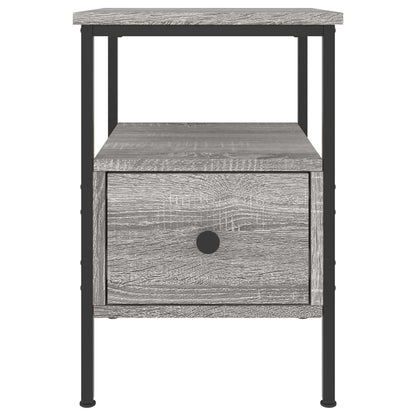 Comodini 2pz Grigio Sonoma 34x36x50 cm in Legno Multistrato - homemem39