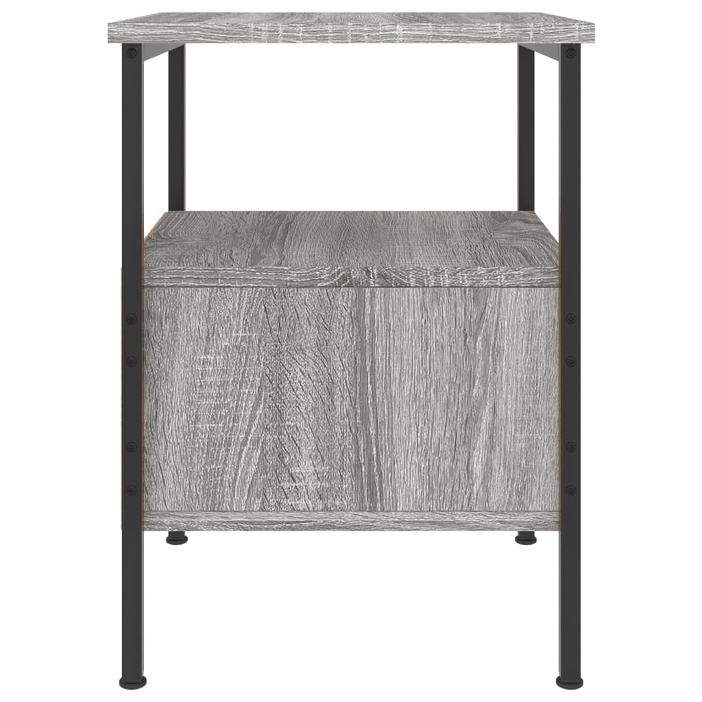 Comodini 2pz Grigio Sonoma 34x36x50 cm in Legno Multistrato - homemem39