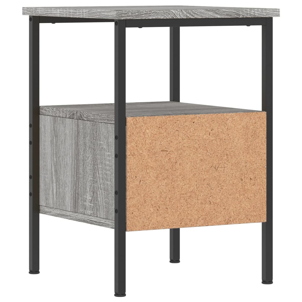 Comodini 2pz Grigio Sonoma 34x36x50 cm in Legno Multistrato - homemem39