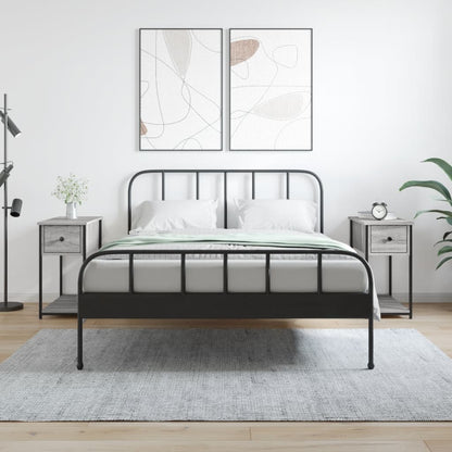 Comodini 2 pz Grigio Sonoma 30x60x60 cm in Legno Multistrato - homemem39