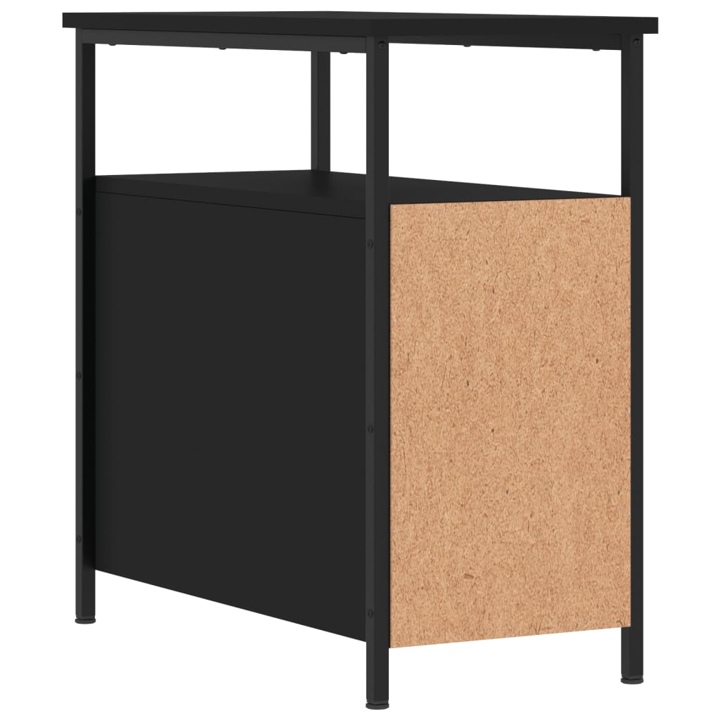 Comodini 2 pz Neri 30x60x60 cm in Legno Multistrato - homemem39