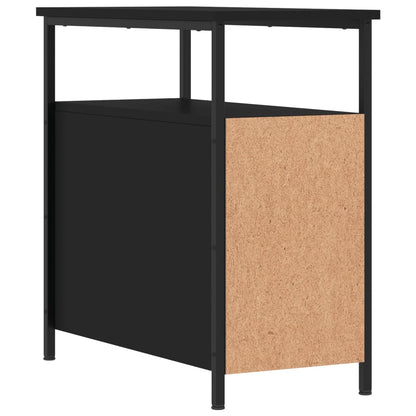 Comodini 2 pz Neri 30x60x60 cm in Legno Multistrato - homemem39
