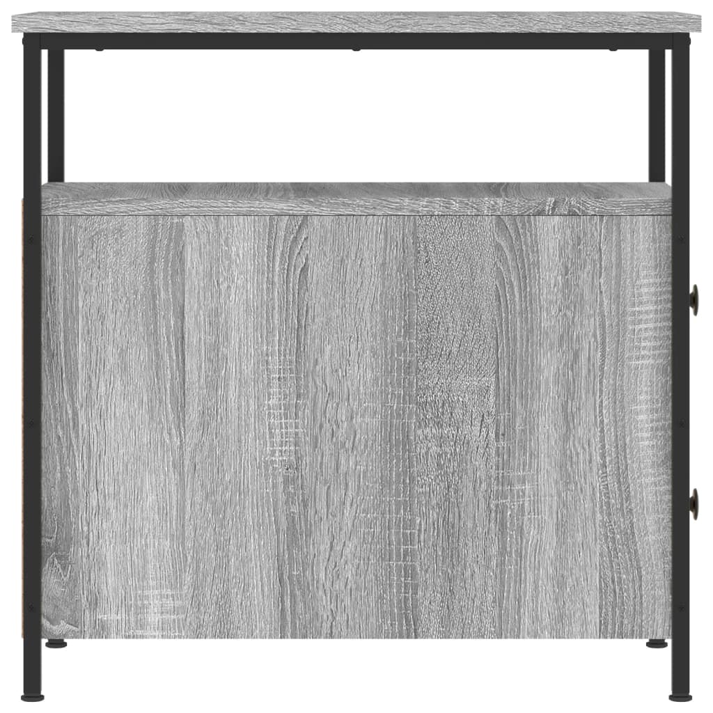 Comodini 2 pz Grigio Sonoma 30x60x60 cm in Legno Multistrato - homemem39