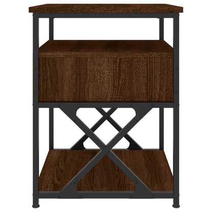 Comodino Rovere Marrone 40x42x55 cm in Legno Multistrato - homemem39